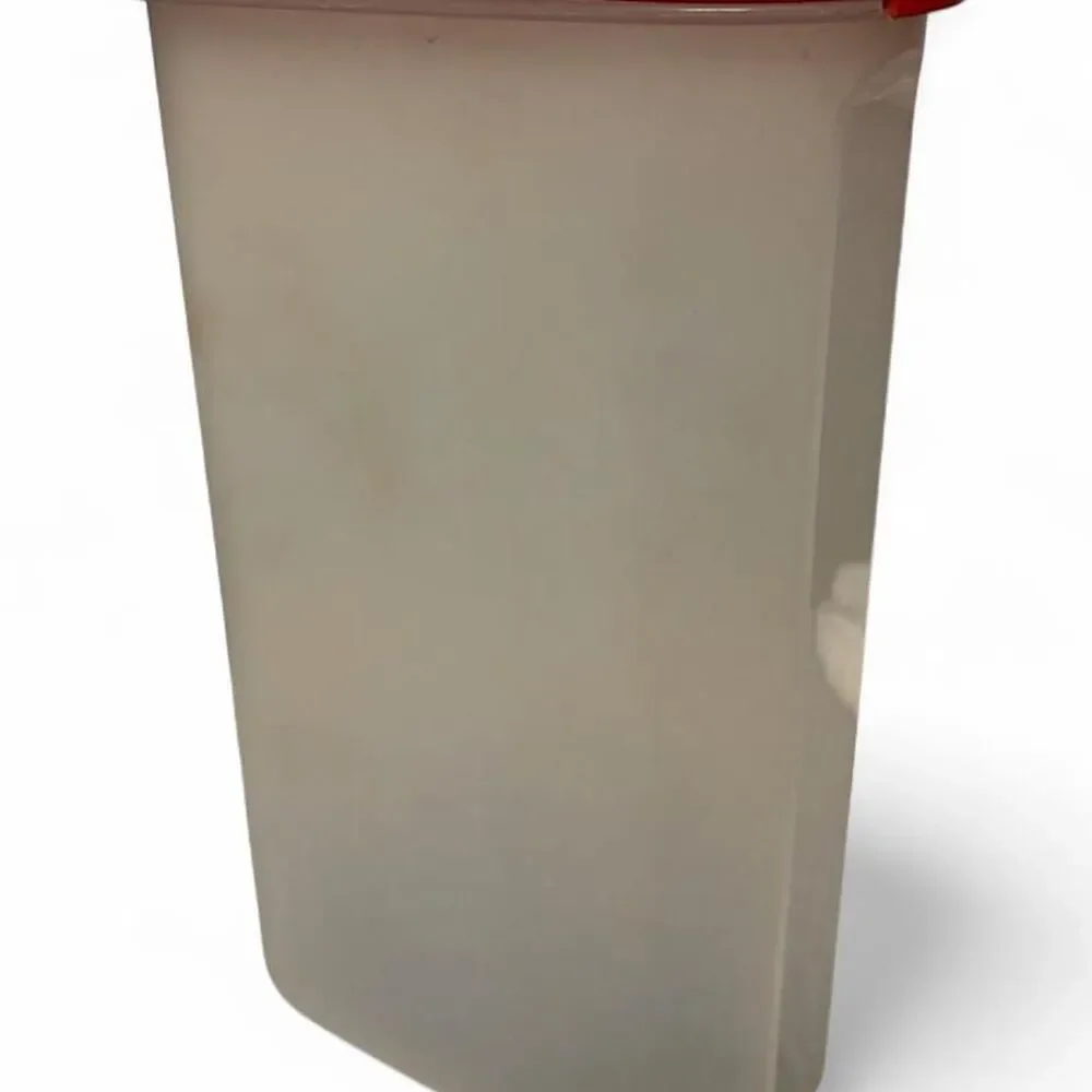 Vintage Tupperware Modular Mates Oval #5 Tall Canister 1615 with Red Seal